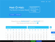 Tablet Screenshot of meetomatic.com
